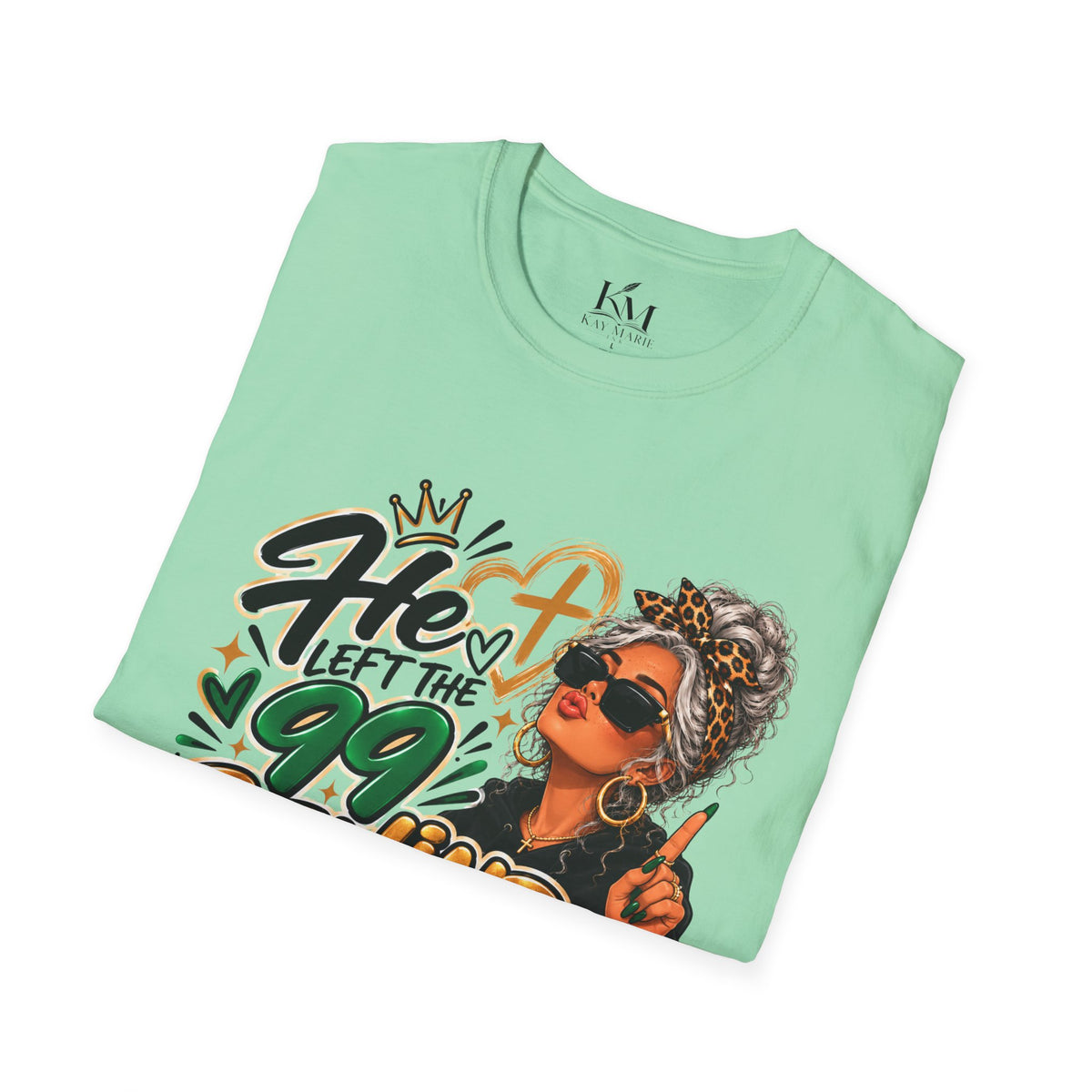He Left The 99 Behind For Me Silver | Unisex T-Shirt | Luke 15:4