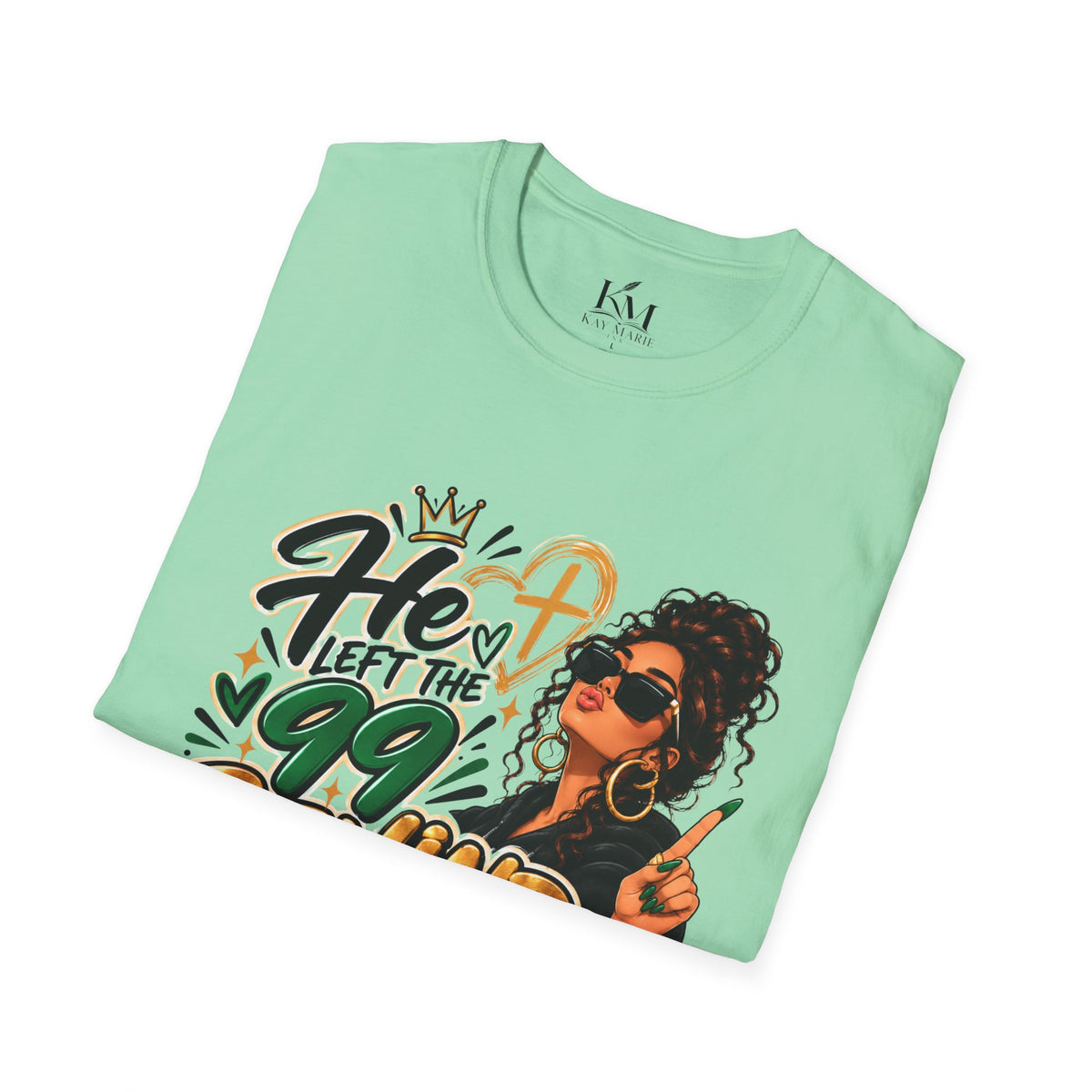 He Left The 99 Behind For Me Sunkissed | Unisex T-Shirt | Luke 15:4