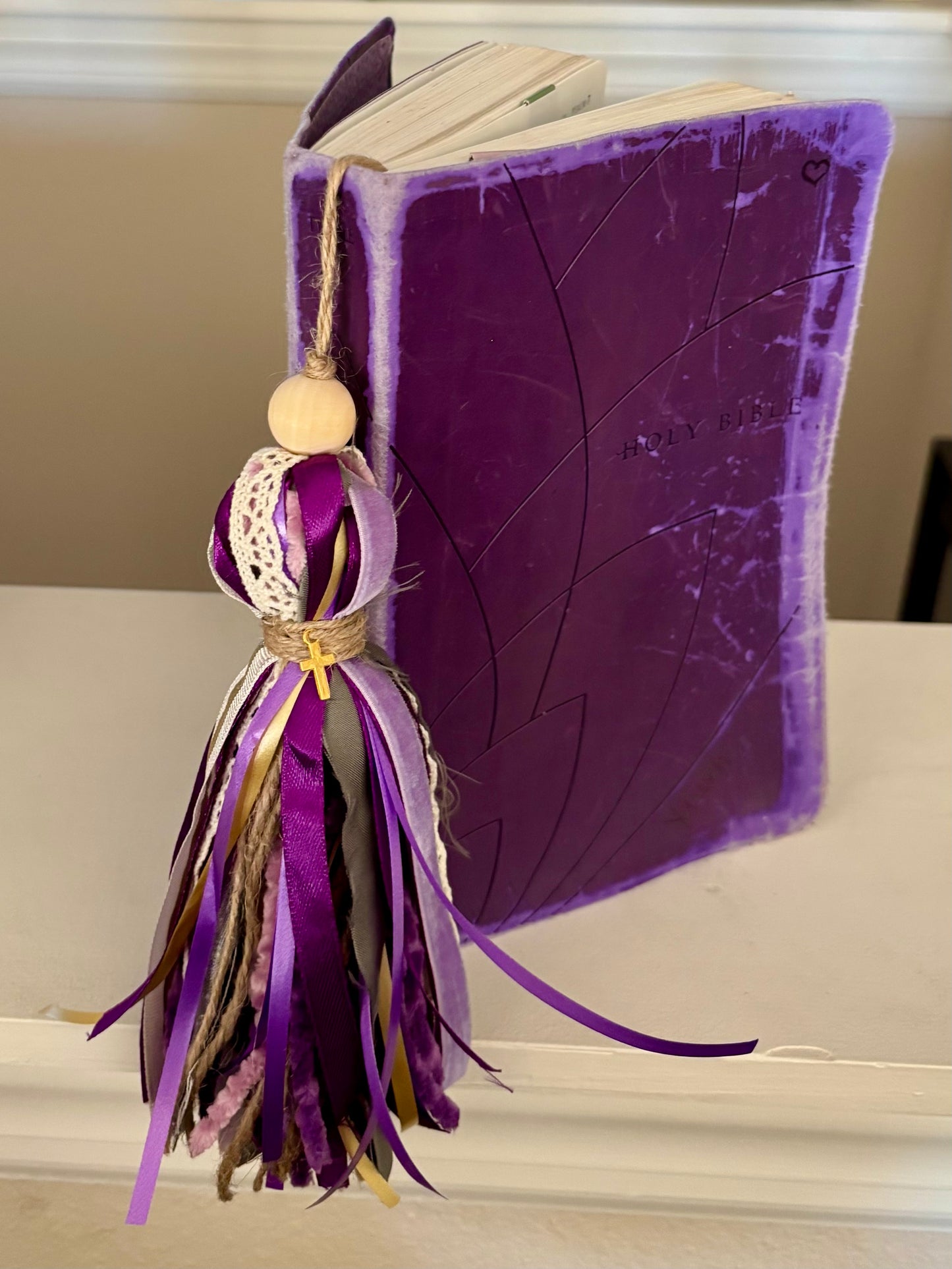 Bible Tassel Bookmark | Purple