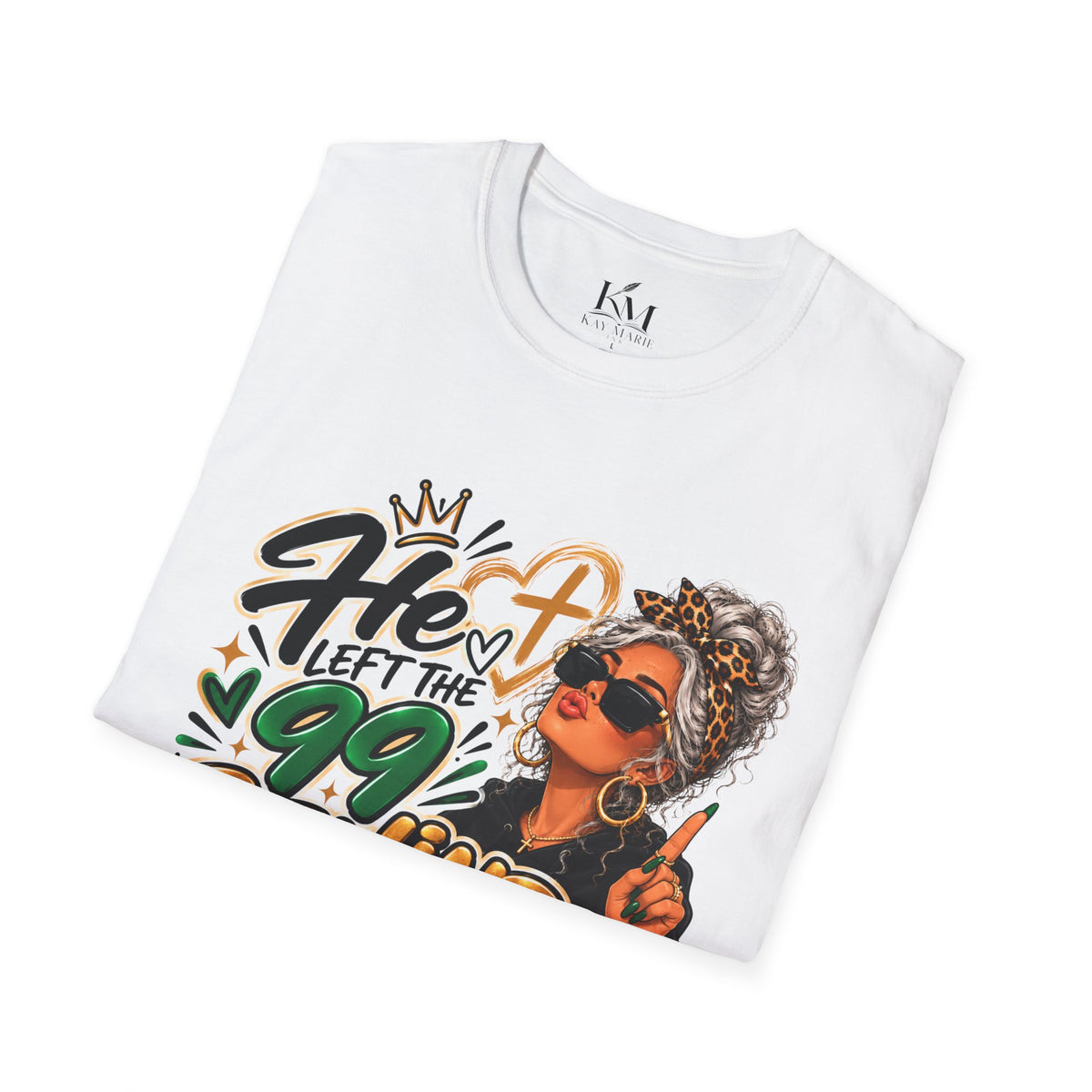 He Left The 99 Behind For Me Silver | Unisex T-Shirt | Luke 15:4