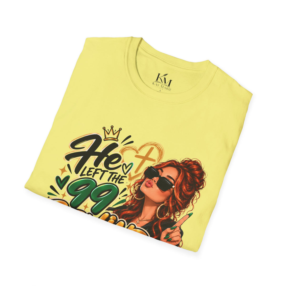 He Left The 99 Behind For Me Red | Unisex T-Shirt | Luke 15:4