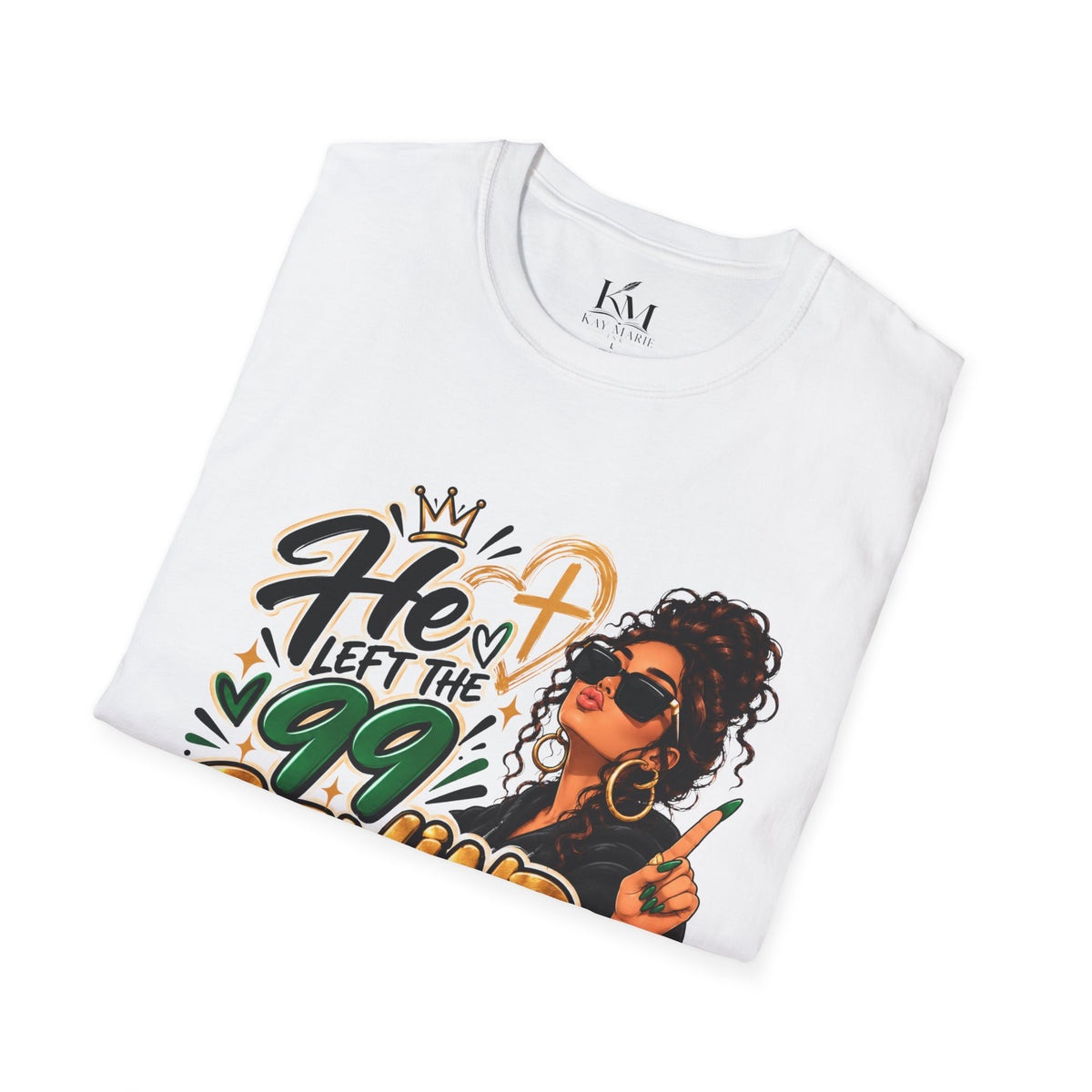 He Left The 99 Behind For Me Sunkissed | Unisex T-Shirt | Luke 15:4