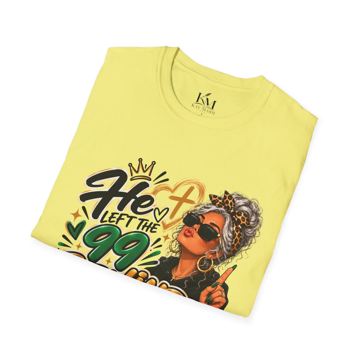 He Left The 99 Behind For Me Silver | Unisex T-Shirt | Luke 15:4