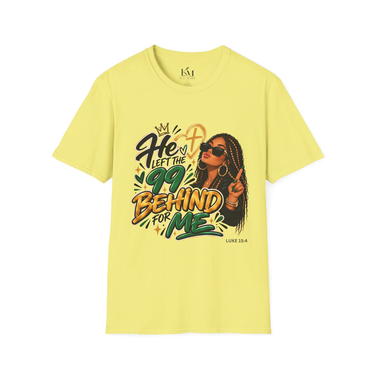 He Left The 99 Behind For Me Tan | Unisex T-Shirt | Luke 15:4