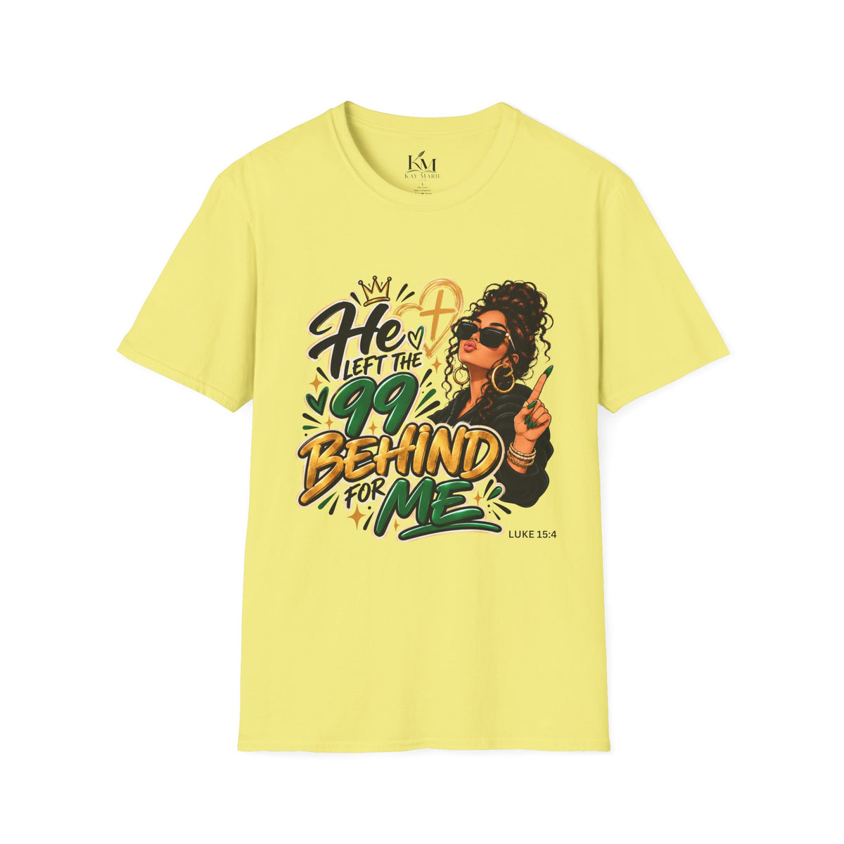 He Left The 99 Behind For Me Sunkissed | Unisex T-Shirt | Luke 15:4