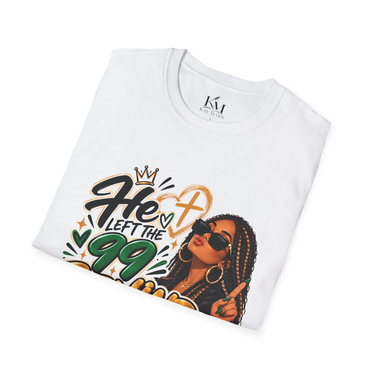 He Left The 99 Behind For Me Tan | Unisex T-Shirt | Luke 15:4