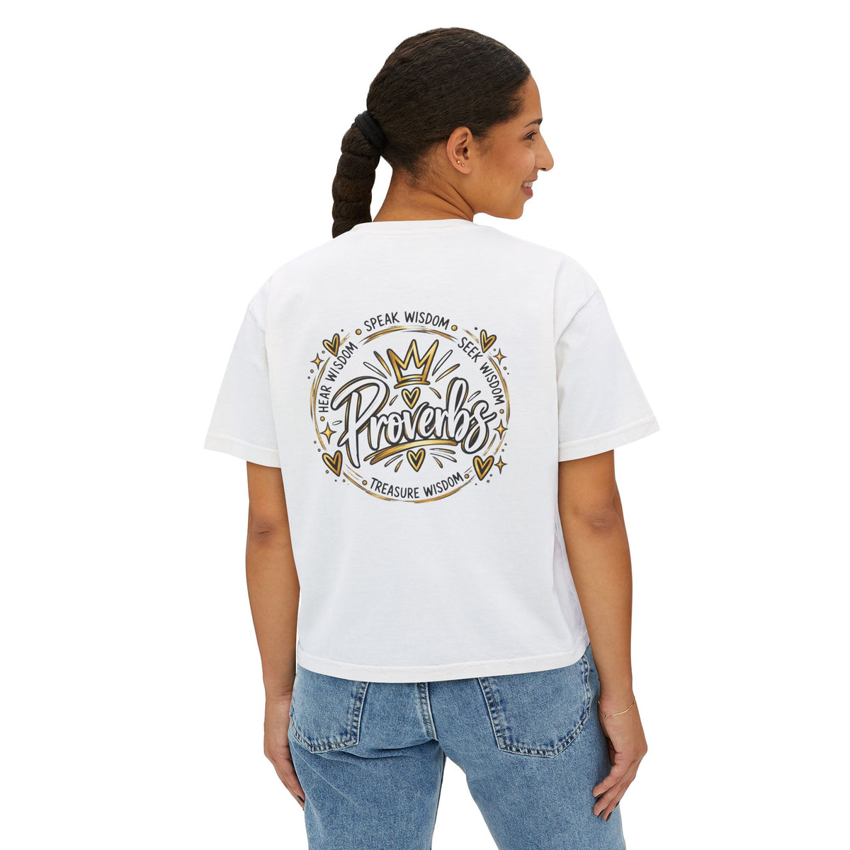 He Left The 99 Behind For Me Blondie | Women's Boxy Tee | Luke 15:4