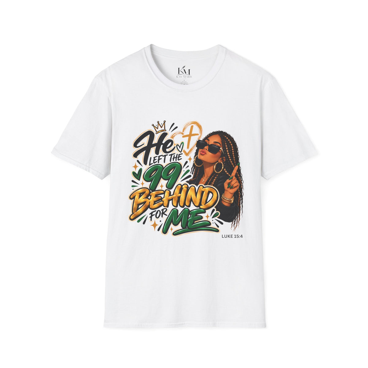 He Left The 99 Behind For Me Tan | Unisex T-Shirt | Luke 15:4