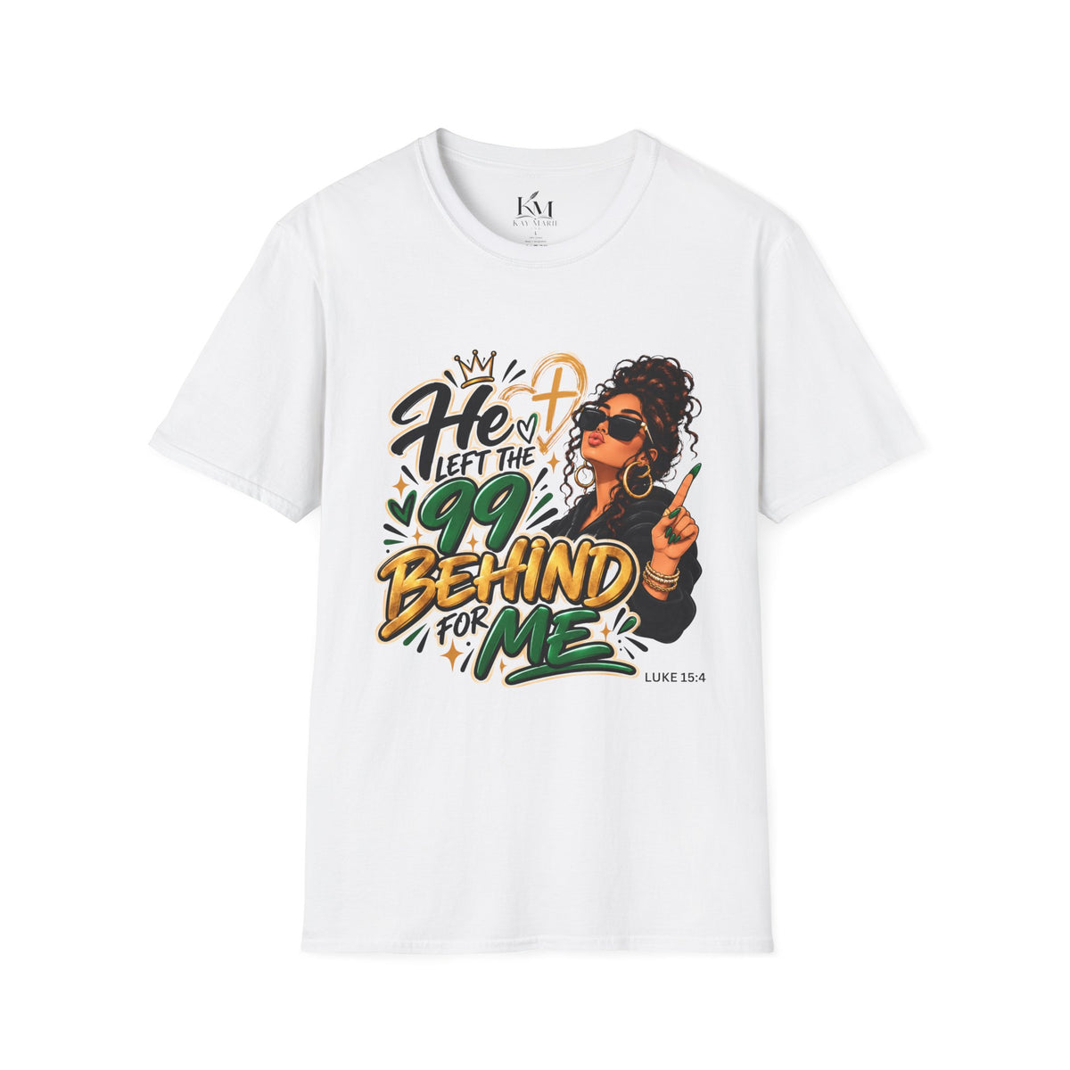 He Left The 99 Behind For Me Sunkissed | Unisex T-Shirt | Luke 15:4