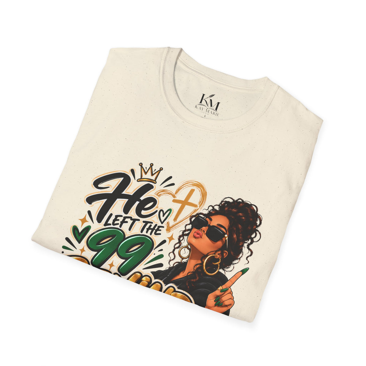 He Left The 99 Behind For Me Sunkissed | Unisex T-Shirt | Luke 15:4
