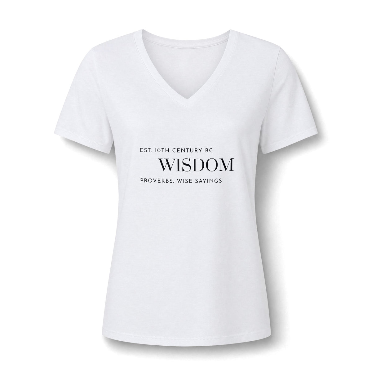 Wisdom 10th Century B.C. Women's V-Neck T-Shirt