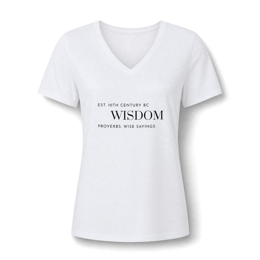 Wisdom 10th Century B.C. Women's V-Neck T-Shirt
