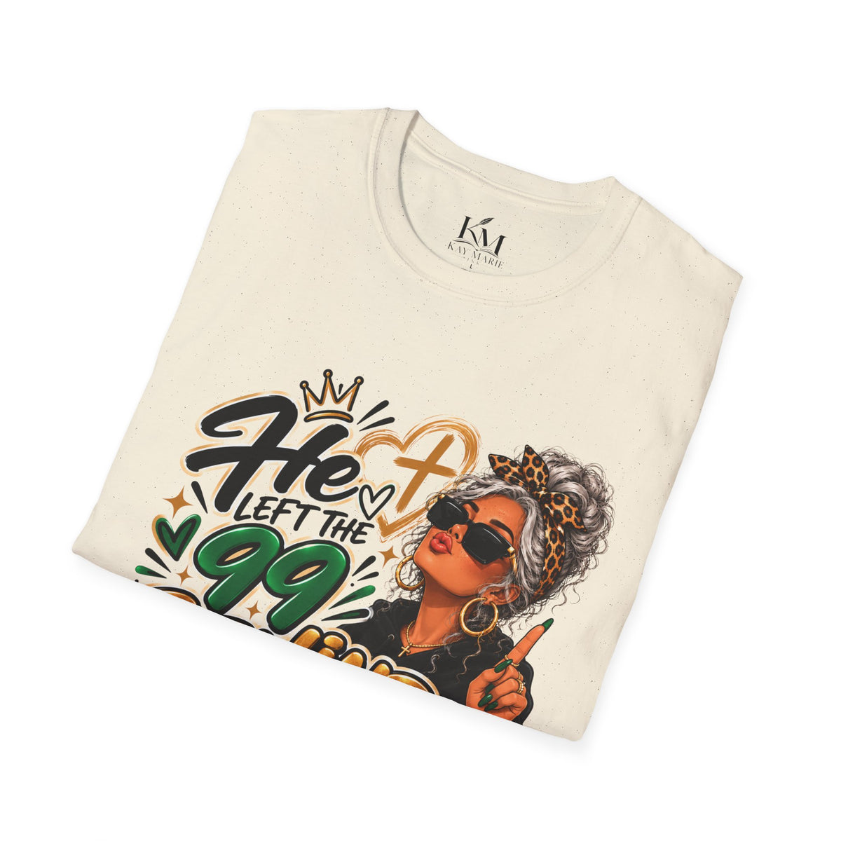 He Left The 99 Behind For Me Silver | Unisex T-Shirt | Luke 15:4