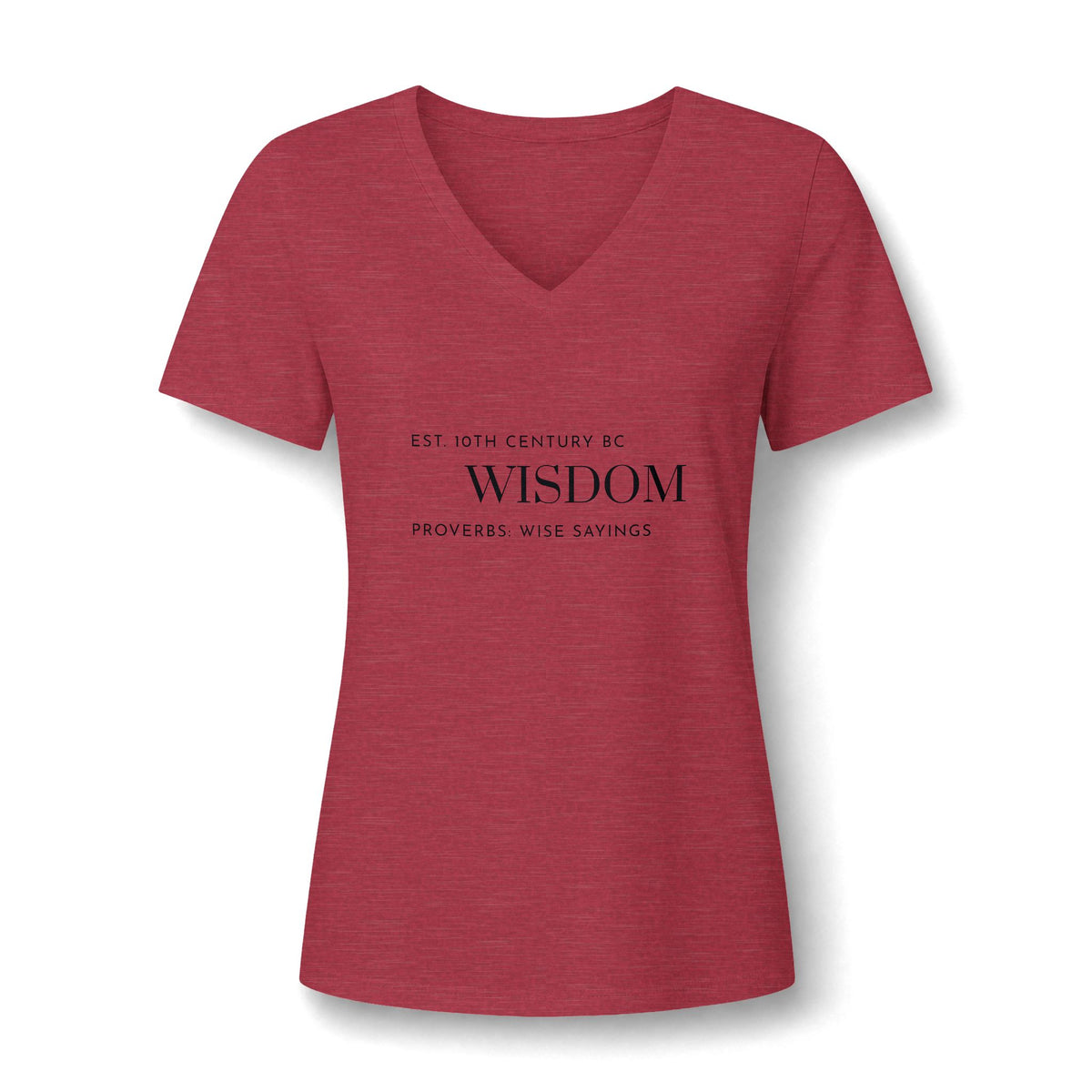 Wisdom 10th Century B.C. Women's V-Neck T-Shirt