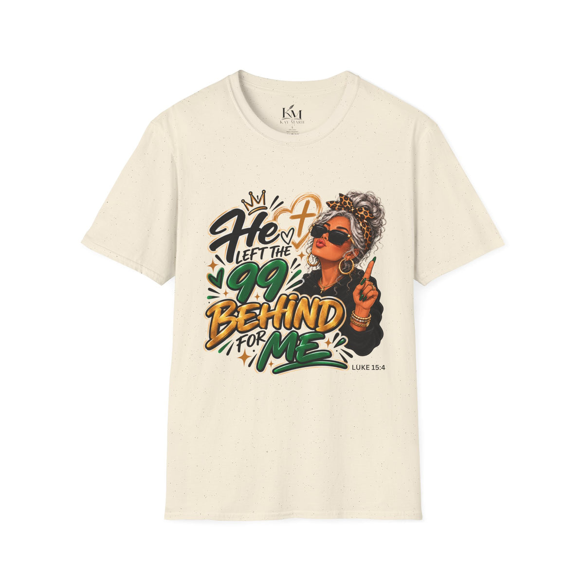 He Left The 99 Behind For Me Silver | Unisex T-Shirt | Luke 15:4